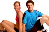 couple team workout sports